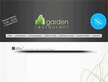 Tablet Screenshot of gardenrestaurant.cz